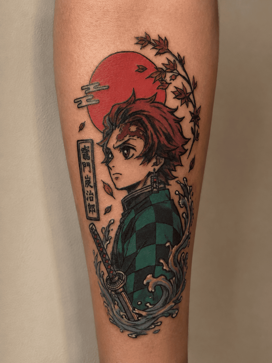 Tatuagem anime ilustrativa + New school